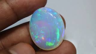 37 Carat, AAA++ Natural Ethiopian Opal, 5/5 Brightness Opal.