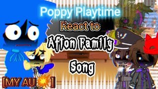 Poppy Playtime React to Afton Family Song🎵🔥[OLD AU][⚠️Read the Description]Poppy Playtime|Gacha Club