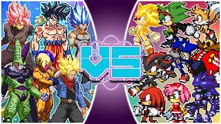 DRAGON BALL SUPER vs SONIC THE HEDGEHOG (Goku vs Sonic Movie) RUMBLE REWIND