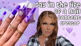 A DAY IN THE LIFE OF A NAIL CONTENT CREATOR! How I film my nail videos + Makartt All-In-One Powders