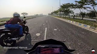 Pulsar 180 vs FZ V2 - Drag Race