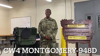 #Warrant Officer Recruiting Spotlight CW4 Montgomery- 948D - Electronic Missile Systems Maint WO