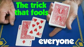 The trick that fools EVERYONE/simple set-up card trick