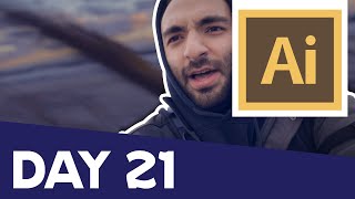 FAST GRAPHIC DESIGN (Time Lapse) - Day 21 Vlog Thumbnail