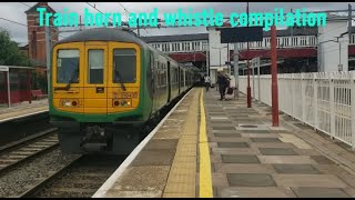 Train horn and whistle compilation V1