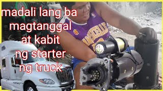 Paano tanggalin at ibalik ang international truck starter #kagulongofficial #Internationalstarter