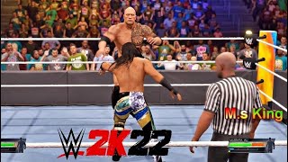 WWE 2k22 - The Rock VS. Mustafa Ali (Full Match) on Summerslam in Hindi