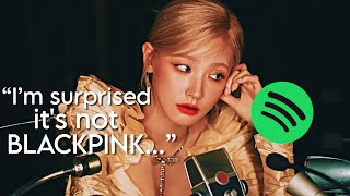 Kpop groups with most listeners on Spotify right now