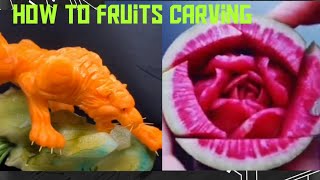 cắt tỉa hoa quả|🇻🇳 Tỉa con hổ {how to fruits carving}