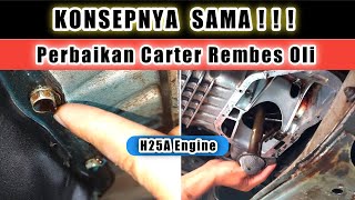 How To Repair OIL PAN LEAK Grand Vitara Escudo XL7 H25A V6 Engine | Carter Mobil Rembes Oli