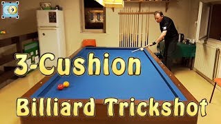 Trickshot au Carambole 3-Bandes, Carom Billiard Trickshot by Michel Le Neillon