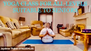 19/08/ 2024 🧘‍♀️JAYSHREEBEN THAKER’S ZOOM YOGA CLASS WITH AAROGYAM COMMUNITY #yogaforseniors #yoga