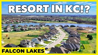 Massive New Homes In KANSAS CITY's Secret Paradise (Falcon Lakes in Basehor, KS)