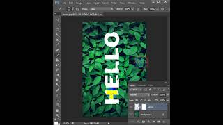 Photoshop Tips | PS Tips | Design letter with object #Shorts