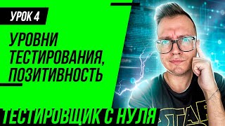 Тестировщик с нуля / Урок 4. Уровни тестирования. "Позитивность" тестов