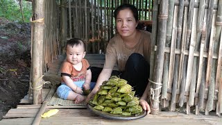 The mother and daughter grew more vegetables and made extremely delicious cassava cakes