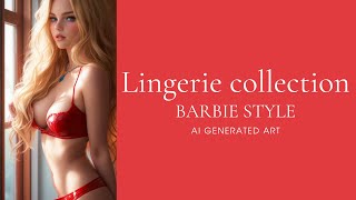 AI Art Lookbook: AI models in lingerie. AI generated art. AI girls (barbie style)