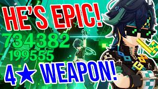 C0 Kinich is EPIC! Genshin Impact! 4★ Weapon Showcase!