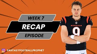 Week 7 Fantasy Football Recap