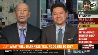 Pardon The Interruption   Michael Wilbon What will  darkness  tell Aaron Rodgers to do