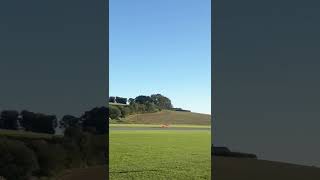 Amazing Biplane Aircraft landing on runway #shorts #aircraft #airplane