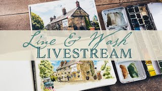 Line and Wash Livestream - Edinburgh Castle