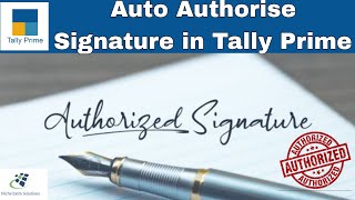 How to Print Authorised Signatory in Sales Invoice || Auto Stamp & Signature Tally Prime.