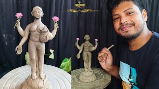 Laxmi murti making/How to make small Laxmi idol/@ManasMahamayArt