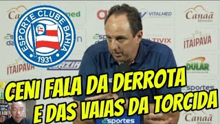 OLHA O QUE ROGÉRIO CENI FALOU DA DERROTA DO BAHIA PARA O FLAMENGO E DAS VAIAS DA TORCIDA