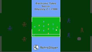 Electronic Table Soccer Gameplay Odyssey 2 #retrogaming #odyssey2 #electronictablesoccer