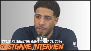 Tyrese Haliburton From the Indiana Pacers, East Finals GAME 1 POSTGAME INTERVIEW May 21, 2024