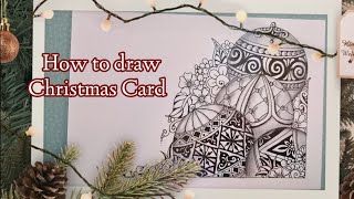 How to draw Christmas Card