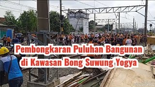 Pembongkaran Puluhan Bangunan di Bong Suwung Yogyakarta