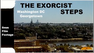 The Exorcist steps - 8mm Film Footage - Washington DC - Georgetown 1966