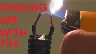 fire conducts electricity - ionizing air with fire |HD|