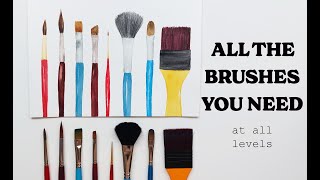 All The Brushes You Need For Watercolor | At All Levels