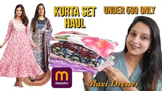 Meesho kurta set Haul under 599 | Everyday & Party wear Kurta Sets | Rayon & cotton kurta set