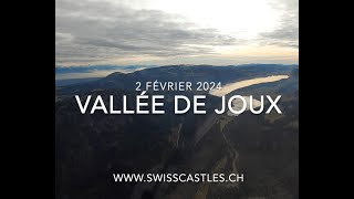 La Vallée de Joux, vue d'avion en hiver (2 février 2024)