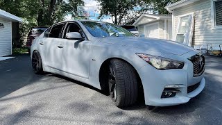 Infiniti Q50 Wrapped in Avery Dark Matte Grey!