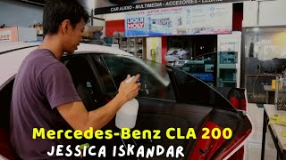 cara pemasangan kaca film pintu MERCEDES-BENZ CLA 200