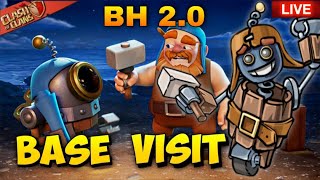 Builder Base 2.0 COC Live | BASE VISIT | Attack Live | New Challenge