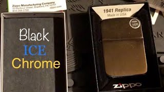 Unboxing Zippo 1941 Replica Black Ice Chrome