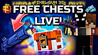 Giving Away FREE SUPER CHESTS! | Pixel Gun 3D