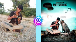 Pubg Lover New Monkey Photo Editing kaise kare | How To Edit Pubg Lover Photo Editing ||