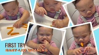 AMIRA TRIED SWEET POTATO | BABY-LED WEANING