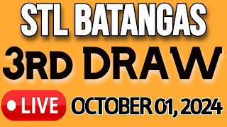 STL BATANGAS LIVE DRAW OCTOBER 01, 2024 3RD DRAW