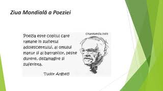 Ziua Mondială a Poeziei -21 martie