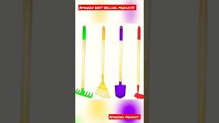 #JustForKids Kids Garden Tool Set Toy, Rake, Spade, Hoe and Leaf Rake, #shortvideo #short #kidstoys