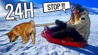 24H AU SKI AVEC MON CHIEN ! (Vlog)