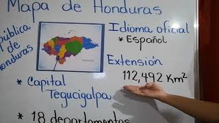 Mapa de Honduras 2do grado